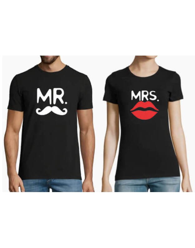 Marškinėliai - Mr & Mrs