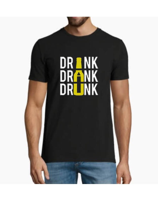 Marškinėliai - Drink Drank Drunk