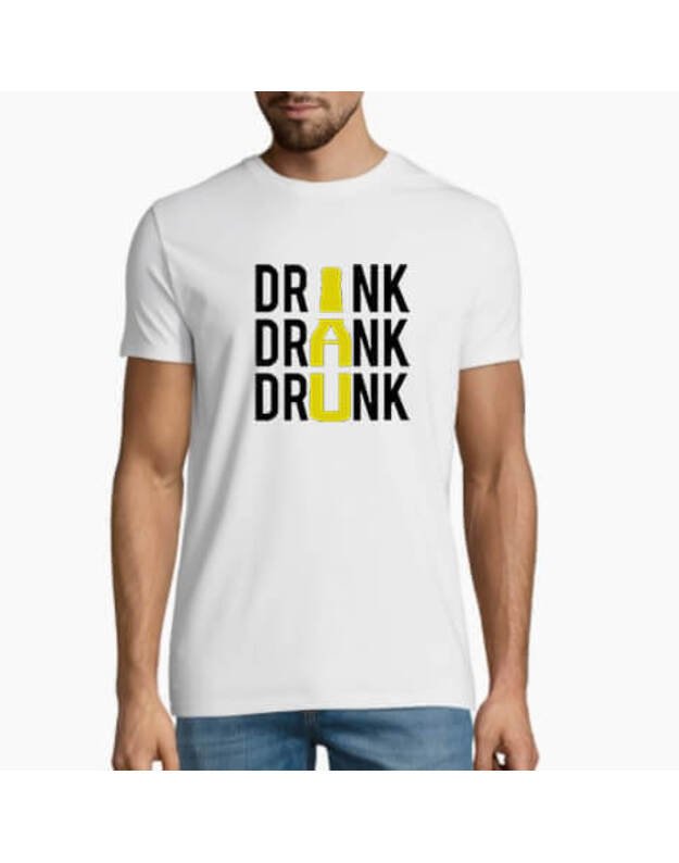 Marškinėliai - Drink Drank Drunk