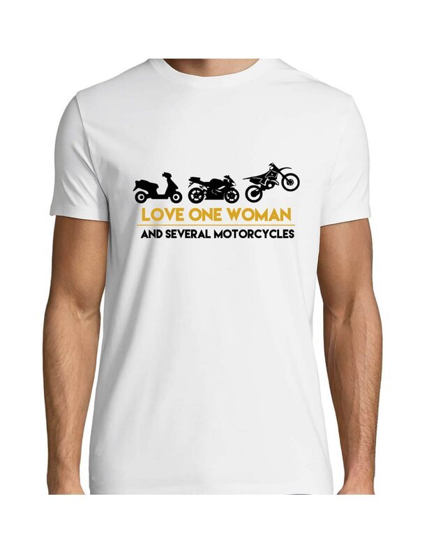 Marškinėliai - Love Woman And Motorcycles