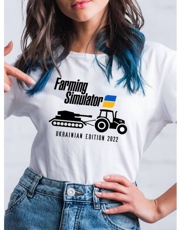 Marškinėliai - Farming Simulator Ukrainian edition